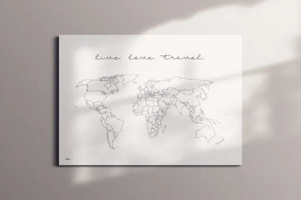 meine-weltkarte meine-weltkarte Weltkarte live.love.travel nachhaltig & handemade in Germany – Produktbild 3 von 8