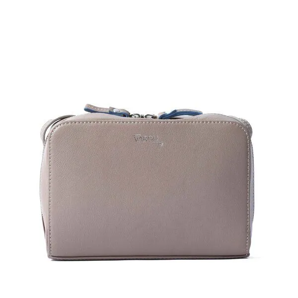 Vargu Vargu Leder-Umhängetasche Loreen 1, Taupe, – Produktbild 1 von 4
