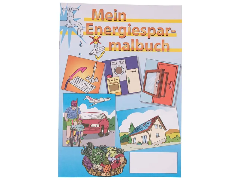 Memo Malbuch "Energiesparmalbuch" Format A4, 12 Seiten – Produktbild 1 von 1