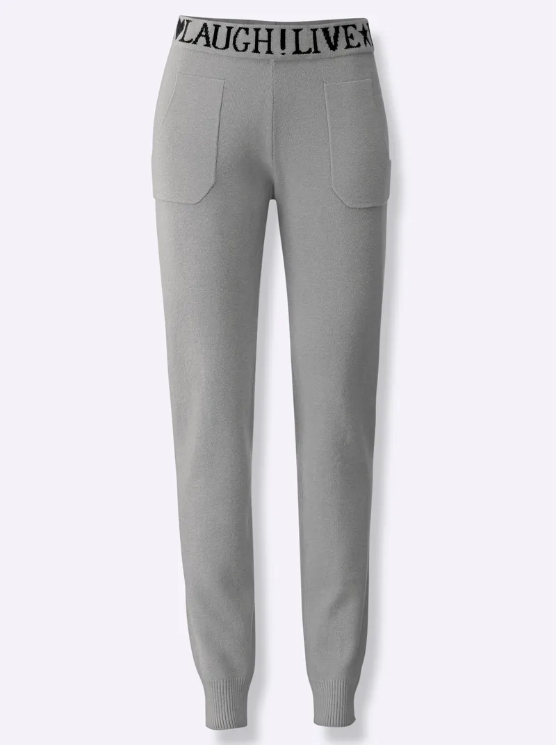 heine Strickhose steingrau-meliert, Steingrau-meliert, – Produktbild 2 von 2
