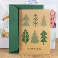 Bow & Hummingbird Bow & Hummingbird Postkarte „Ä Tännschen Please“, wahlweise mit Briefumschlag – Produktbild 1 von 1