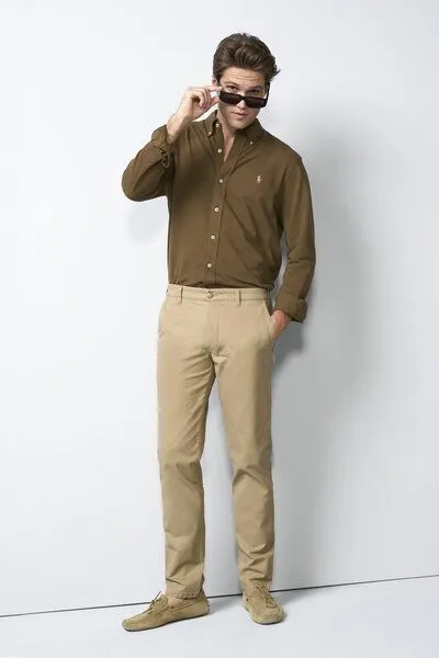 M 5 BY MEYER M 5 BY MEYER Chino mit Stretchbund, Braun (sand), – Produktbild 1 von 8
