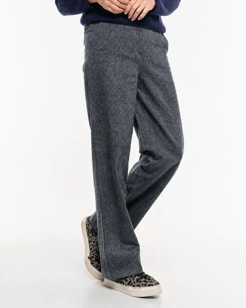 Alma & Lovis Alma & Lovis Twill-Businesshose aus 100% Organic Cotton | Business Pants, Grey (grau), – Produktbild 3 von 4