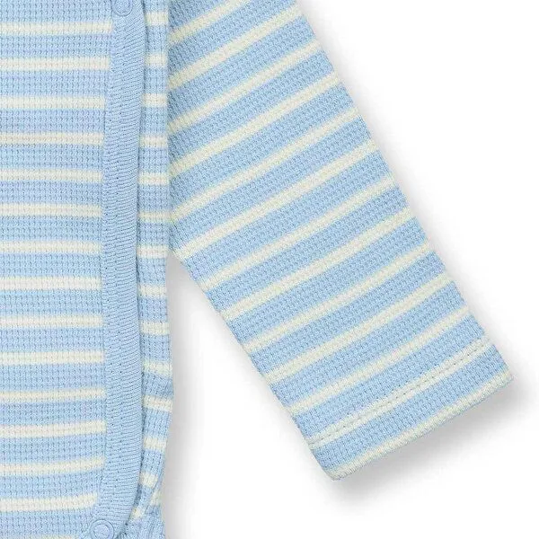 Sense Organics Sense Organics Wickelbody, Modell YGON, Hellblau geringelt mit bär, – Produktbild 3 von 4