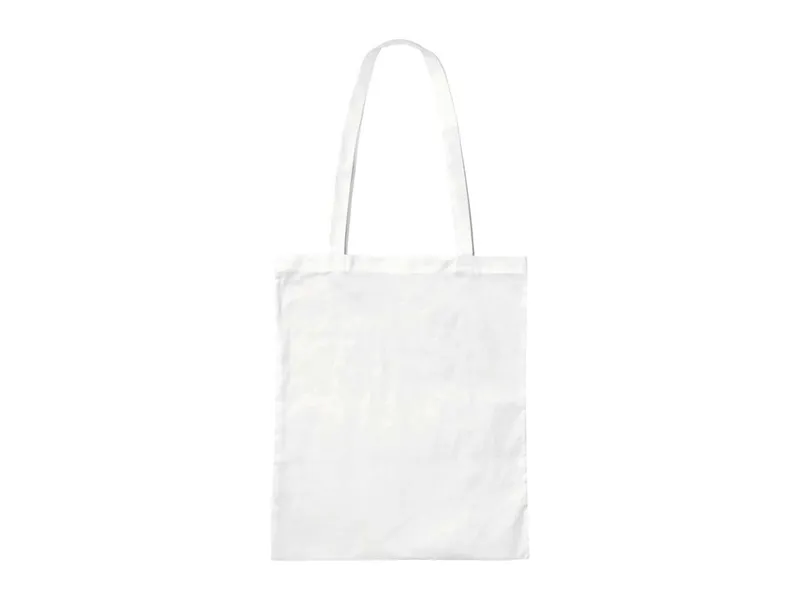 Baumwoll-Tragetaschen, weiß 38x42 cm mit zwei langen Henkeln – Produktbild 1 von 1