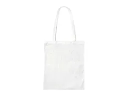 Baumwoll-Tragetaschen, weiß 38x42 cm mit zwei langen Henkeln – Produktbild 1 von 1