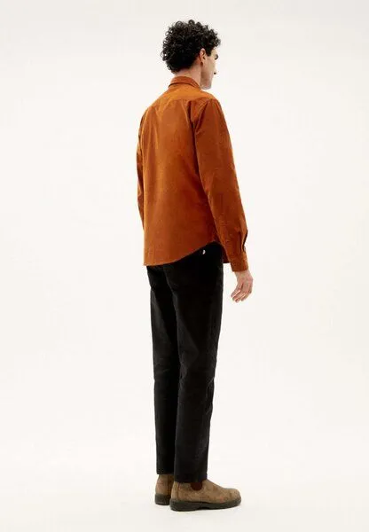 thinking mu thinking mu Kordhemd Ant Shirt Microcorduroy, Clay red (braun), – Produktbild 4 von 4