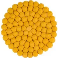 myfelt myfelt Filzkugel Topfuntersetzer (⌀ 20 cm), Senfgelb (klara), – Produktbild 1 von 1