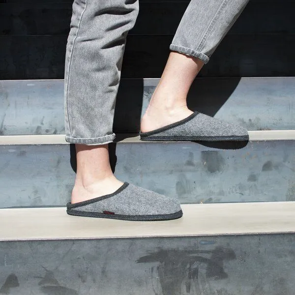 Kitz-Pichler Kitz-Pichler Filz-Hausschuh Grainau aus 100% Schurwolle - Damen & Herren Pantoffel, Grau, – Produktbild 2 von 4