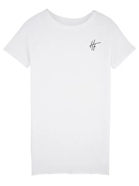 Human Family Human Family Kurzärmeliges Bio Raglan-Kleid "Fancy", Weiss, – Produktbild 2 von 3