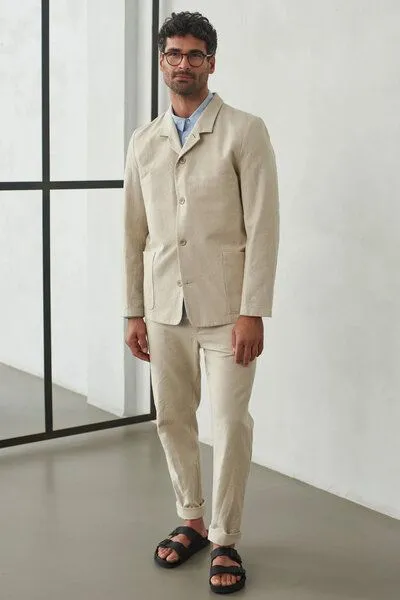 About Companions About Companions Lässige, unkonstruierte Jacke Enzo, Sand (beige), – Produktbild 4 von 4