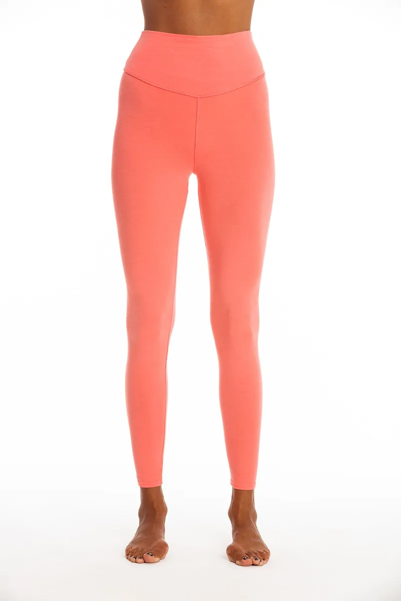 RAVENS VIEW IBIZA RAVENS VIEW IBIZA Damen vegan Yoga Legging Plus Koralle Rosa, Rosa, – Produktbild 1 von 2