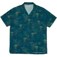 Nudie Jeans Nudie Jeans Kurzarm-Hemd Arvid Hawaii Deep Sea – Produktbild 1 von 1