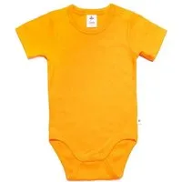 Leela Cotton Leela Cotton Baby Kinder Body Kurzarm Bio-Baumwolle Rippjersey 2006, 3 er pack sonnengelb, – Produktbild 1 von 1