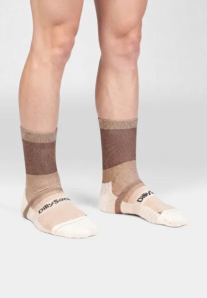 DillySocks DillySocks Sportsocken „Active Performance“, Braun,weiss,beige, – Produktbild 2 von 4