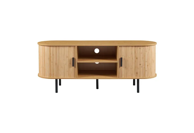 en.casa TV-Schrank »Tvedestrand« mit 2 Türen 140 x 40 x 55 cm Natur, Beige, – Produktbild 5 von 5