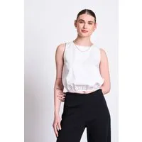 JAN N JUNE JAN 'N JUNE Damen vegan Top Amalien Weiß – Produktbild 1 von 1