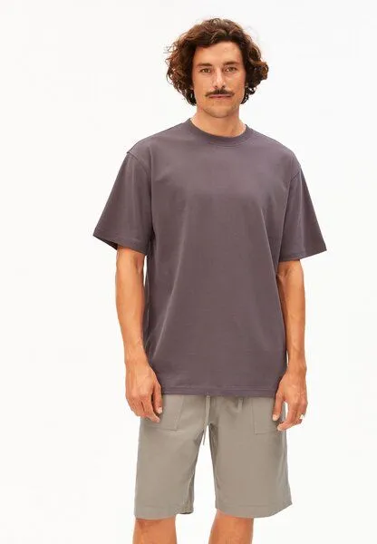 ARMEDANGELS ARMEDANGELS MAARKOS Herren Heavyweight T-Shirt aus recyceltem Baumwoll Mix, Granit, – Produktbild 1 von 7
