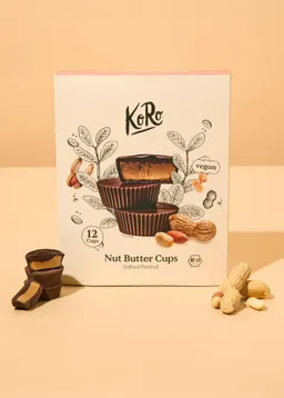 KoRo Geschenkbox Bio Nut Butter Cups Salted Peanut | 12 x 13 g – Produktbild 1 von 1