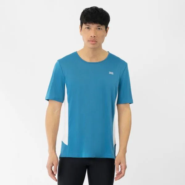 TAO Sportswear TAO Sportswear Atmungsaktives Herren Laufshirt Bahri mit Reflektoren, Türkis, – Produktbild 1 von 3