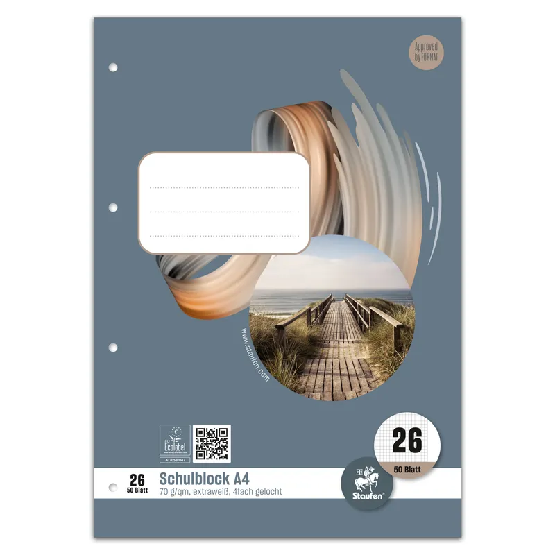 Staufen Staufen Schulblock Style DIN A4 Lineatur 26 – Produktbild 1 von 2