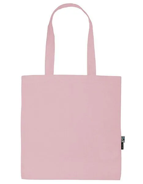 Neutral Neutral Baumwolltasche Einkaufstasche Shopper Lange Henkel 38 x 42 cm, Light pink, – Produktbild 2 von 3