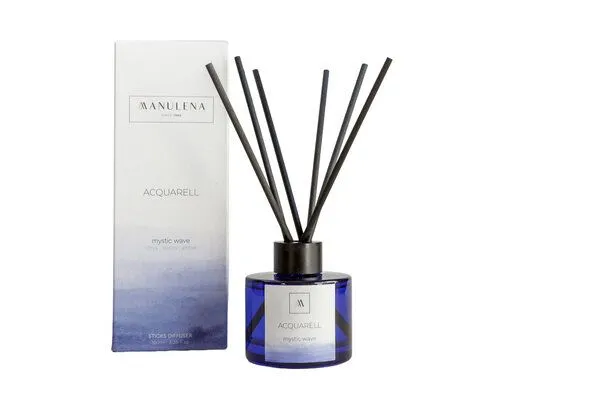 Manulena Manulena Diffuser mit Duftstäbchen Acquarell (100ML), Blau, – Produktbild 1 von 2