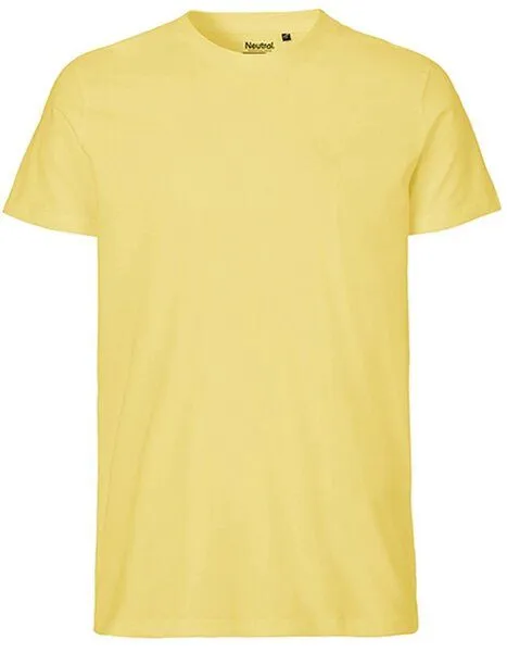 Neutral Neutral® Unisex T-Shirt Fitted Körpernah von Neutral Bio Baumwolle, Dusty yellow, – Produktbild 1 von 4