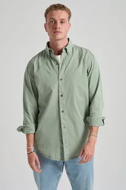 Trendsplant Trendsplant Postiguet Pigment Dyed Twill Shirt Eucaliptus – Produktbild 1 von 1