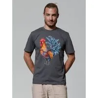 watapparel watapparel T-Shirt Unisex Grimmiger Gockel, Anthracite, – Produktbild 1 von 1