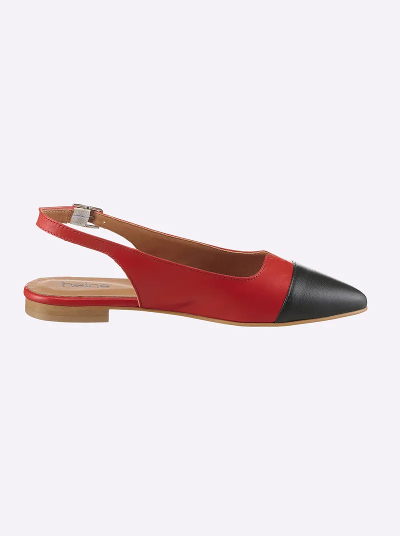 heine Slingballerina, Rot-schwarz, – Produktbild 2 von 3
