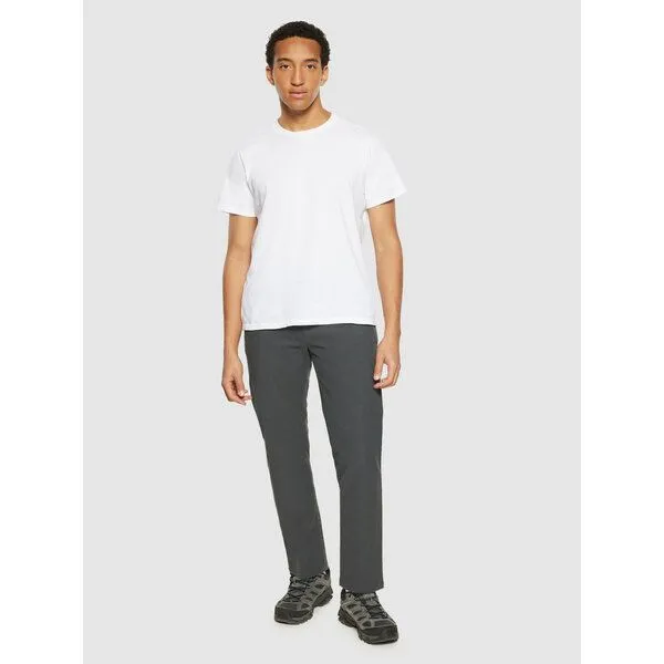 KnowledgeCotton Apparel KnowledgeCotton Apparel Chino Hose CHUCK Flannel aus Bio-Baumwolle, Grau (grey pinstripe), – Produktbild 3 von 4