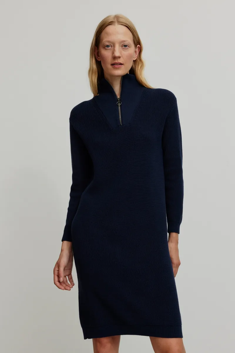 recolution Recolution Damen vegan Strickkleid Stellera Dark Navy, Extra dunkelblau, – Produktbild 2 von 2