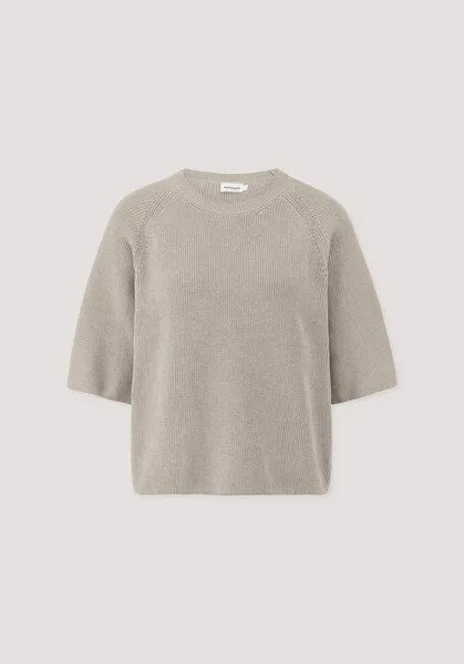 hessnatur hessnatur Strick Pullover Relaxed aus reiner Bio-Baumwolle, Taupe, – Produktbild 4 von 4