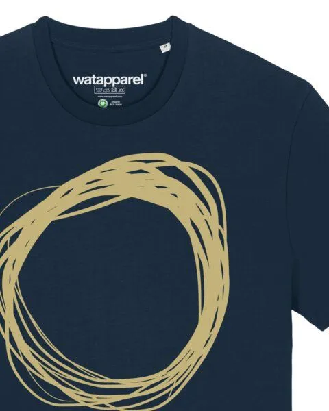 watapparel watapparel T-Shirt Unisex Kreis, French navy, – Produktbild 3 von 4