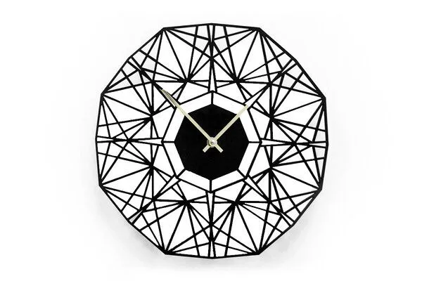 BeWooden BeWooden Holzuhr Arte Nox Clock – handgefertigte Wanduhr aus Birkenholz im Art-Deco Stil – Produktbild 3 von 3