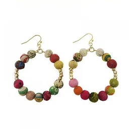 Worldfinds Worldfinds Kantha Ohrringe Timeless Hoops – Produktbild 1 von 1