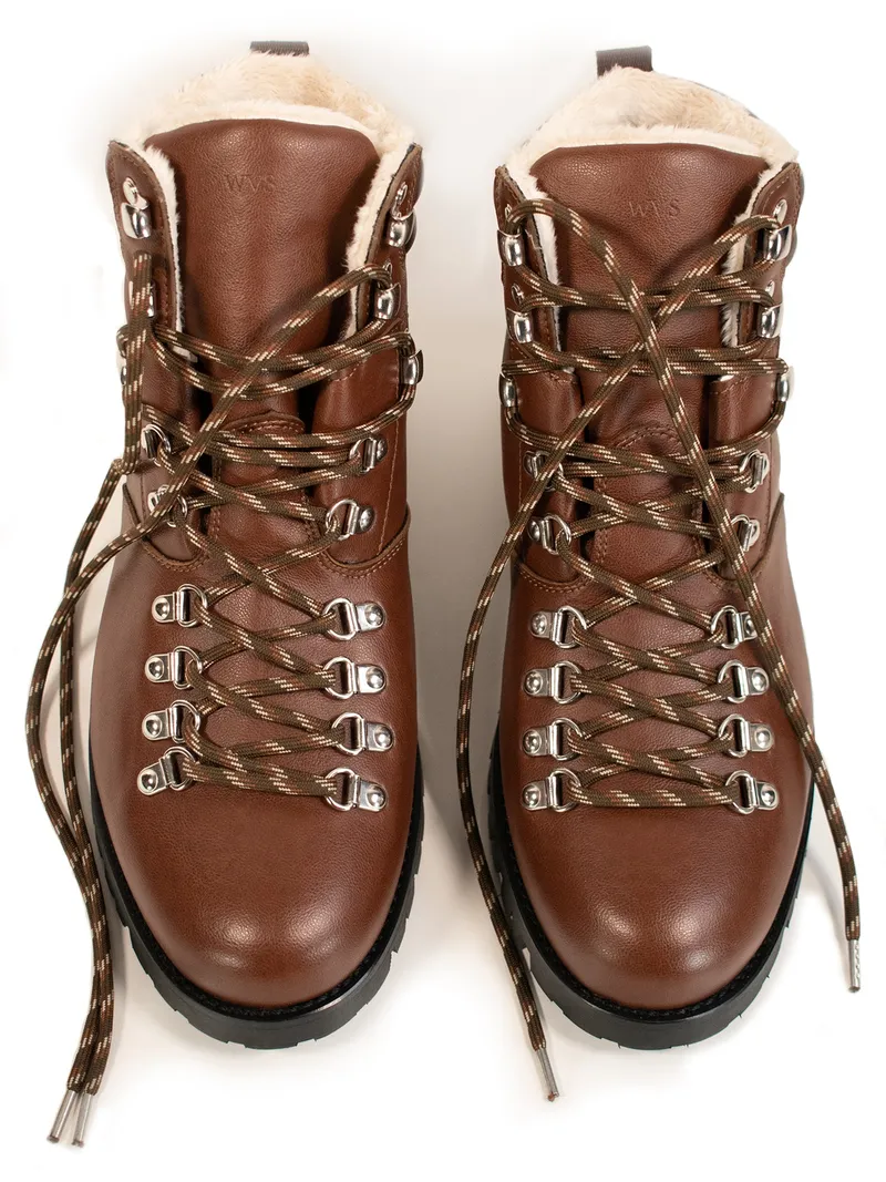 Will's Vegan Store Will's Vegan Store Herren vegan Wanderstiefel Herren Wvsport Insulated Waterproof Alpine Trail Chestnut Brown, Braun, – Produktbild 2 von 3