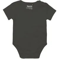 Neutral Neutral® Baby Wickelbody Strampler Kurzarm, Charcoal, – Produktbild 1 von 1
