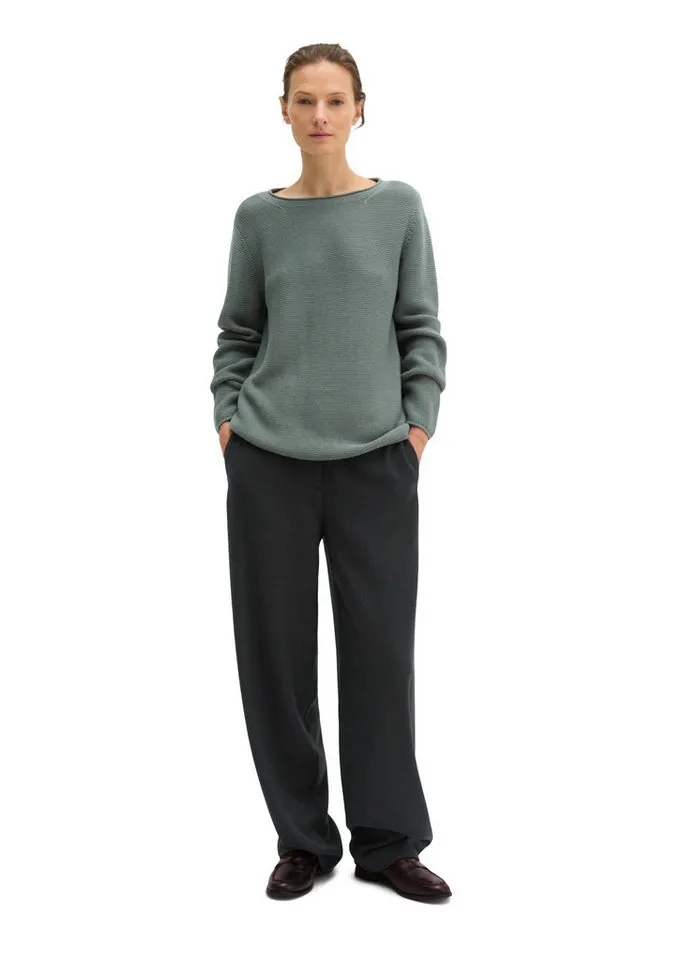 Marc O'Polo Marc O'Polo Strickpullover regular aus Organic Cotton, Grün, – Produktbild 4 von 5