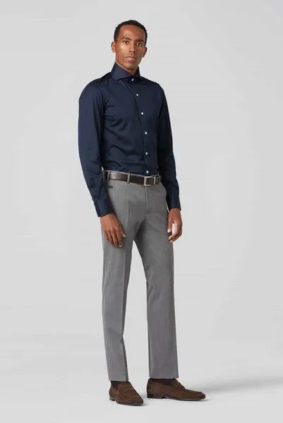 Meyer MEYER Feingabardine Bi-Stretch Chino, Grau (grau), – Produktbild 2 von 4