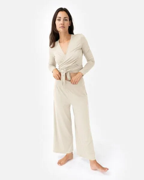 Lotuscrafts Lotuscrafts Amina Wrap Top, Almond milk, – Produktbild 2 von 4