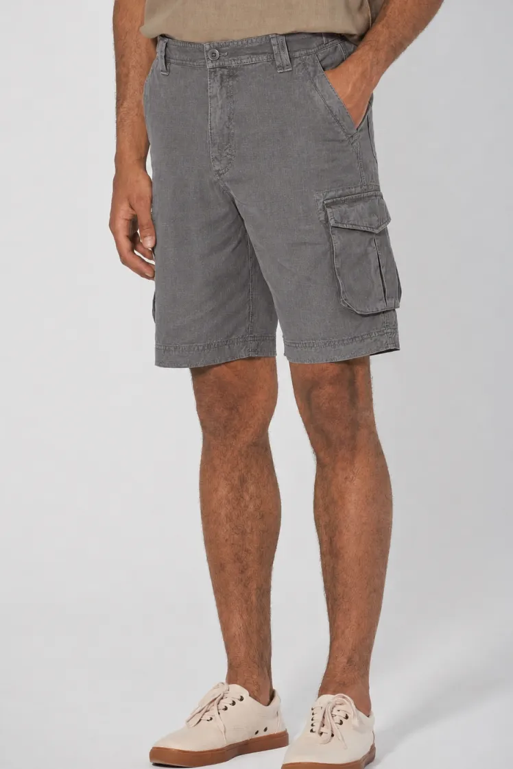 HempAge Hempage Herren vegan Cargo Shorts In Taupe, Braun, – Produktbild 2 von 2