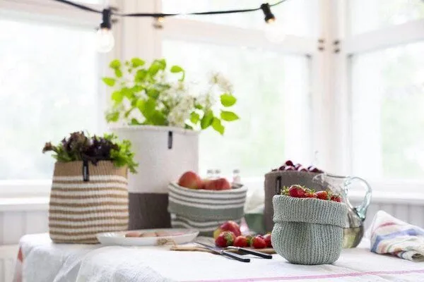 Mifuko KIONDO Körbe S - Sisal Aufbewahrungs- & Pflanzkorb - Upcycling by Mifuko, Braun, – Produktbild 3 von 4