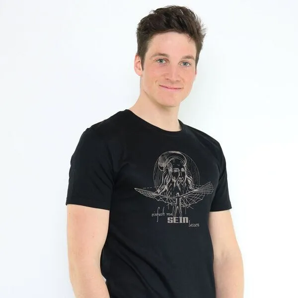 Gary Mash GARY MASH Shirt Da Vinci aus Modal®-Mix Schwarz, Schwarz, – Produktbild 1 von 4