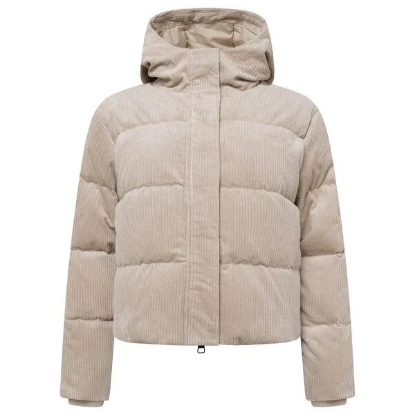 KnowledgeCotton Apparel KnowledgeCotton Apparel Corduroy Puffer-Jacke, Light feather gray, – Produktbild 1 von 4