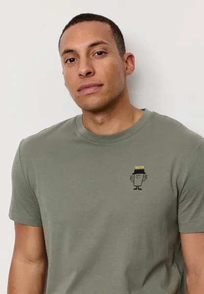 recolution Herren T-Shirt aus Bio-Baumwolle - AGAVE MOIN COFFEE - recolution, Pine green (grün), – Produktbild 4 von 4