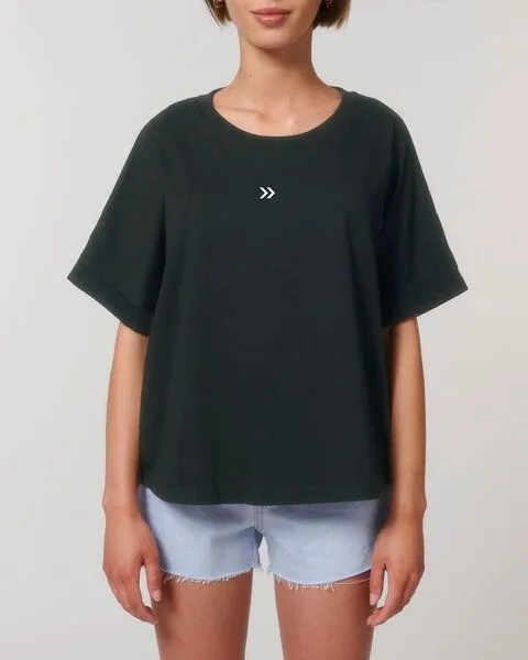Human Family Human Family Oversize Damen T-Shirt "Skip", Schwarz, – Produktbild 2 von 3