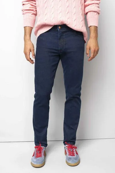 M 5 BY MEYER M 5 BY MEYER BAUMWOLL-TENCEL Jeans, Blau (dark blue), – Produktbild 3 von 5