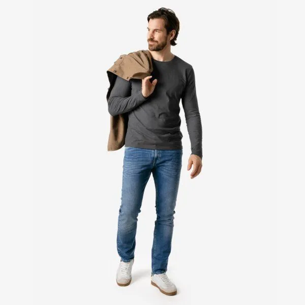 Living Crafts Living Crafts Langarm-Shirt - TERIK, Dark grey (grau), – Produktbild 2 von 4